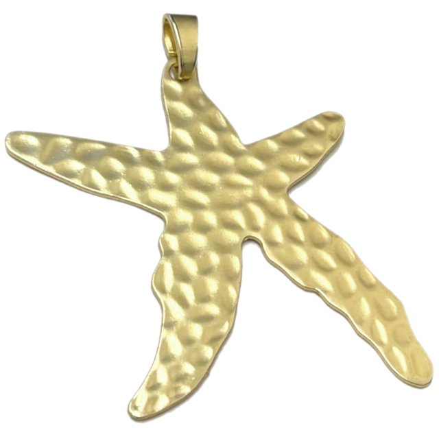 DIJE ESTRELLA DE MAR XL 83X75MM - DORADO MATE