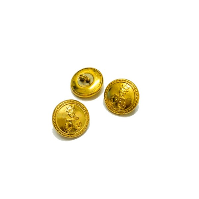 BOTON BRONCE ANCLA 17MM