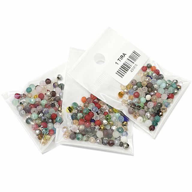 DONA 4X3MM - MIX (SURTIDAS) - SIN ENHEBRAR