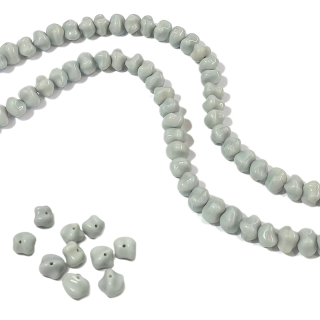 CRISTAL CHECO GRIS 9X7MM (X TIRA)