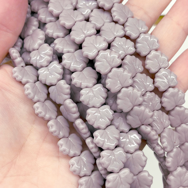 CRISTAL CHECO VIOLETA LILA HOJA 13X11MM (X TIRA)