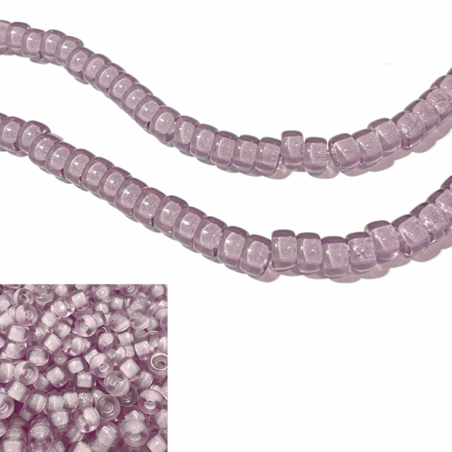 CRISTAL CHECO DONA 9X5.5X3MM LILA TRANSPARENTE (X TIRA)