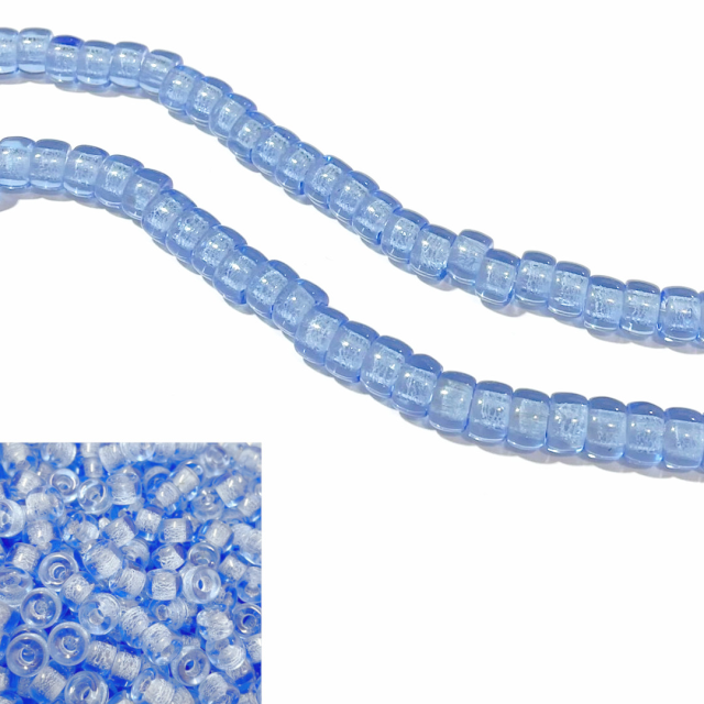 CRISTAL CHECO DONA 9X5.5X3MM LAVANDA TRANSPARENTE (X TIRA)