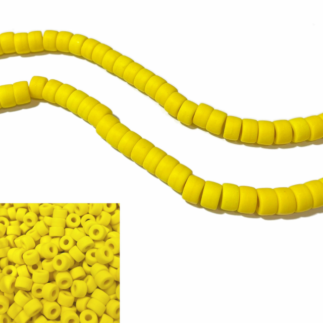 CRISTAL CHECO DONA 9X5.5X3MM AMARILLO MATE (X TIRA)