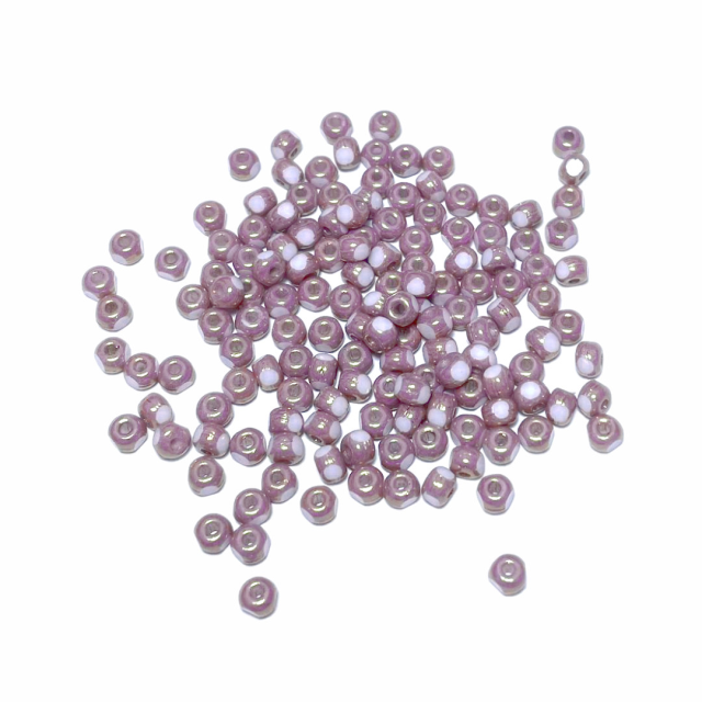 CRISTAL CHECO BOLITAS - MOSTACILLAS 4X3MM PURPURA