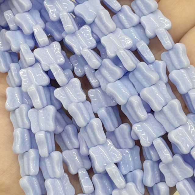 CRISTAL CHECO LAVANDA MARIPOSA 11X9MM (X TIRA)