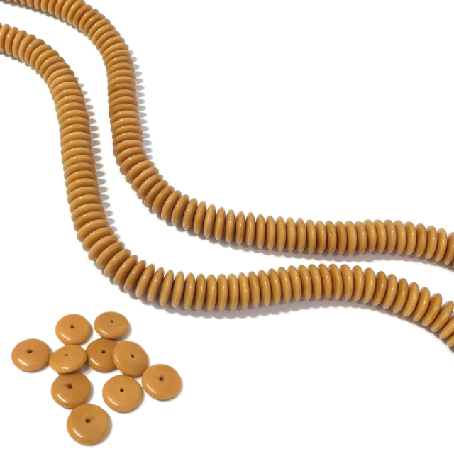 CRISTAL CHECO BEIGE 12X3MM (X TIRA)