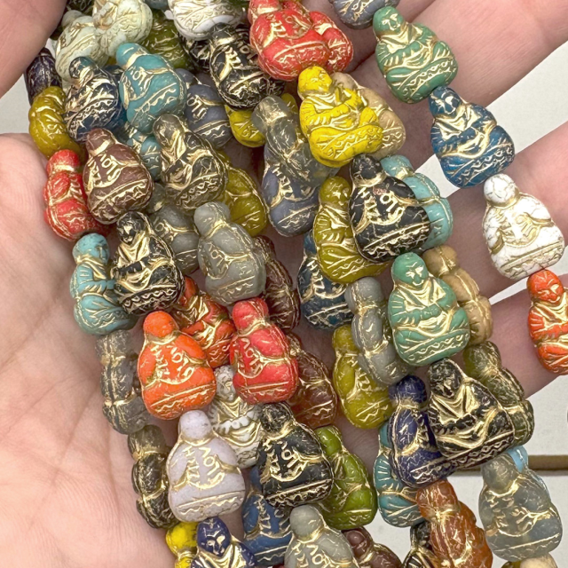 CRISTAL CHECO MIX BUDA 15X11MM (X TIRA)