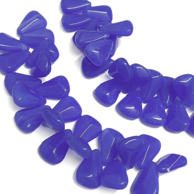 CRISTAL CHECO LAVANDA AZUL LAGRIMA 27X19MM (X TIRA)