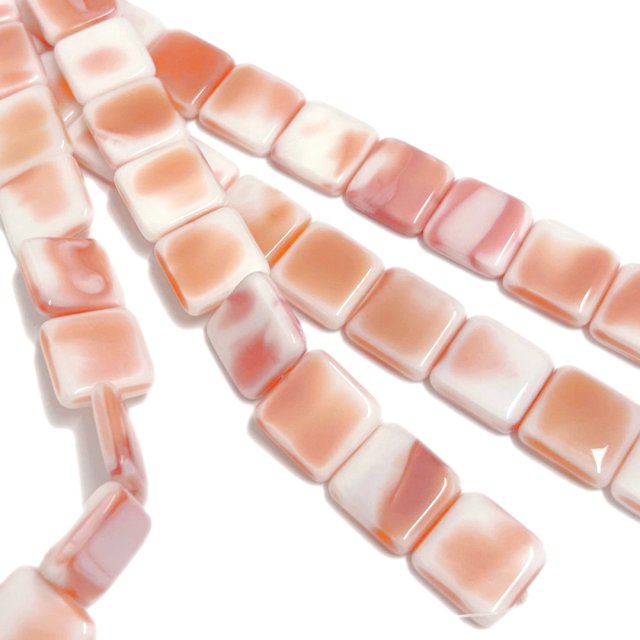 CRISTAL CHECO ROSADO CUADRADO 20MM (X TIRA)