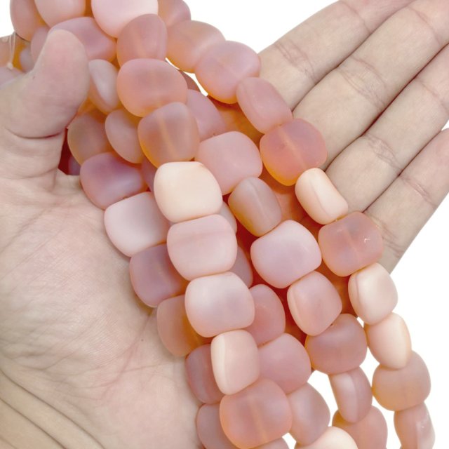 CRISTAL CHECO ROSADO 15X17MM (X TIRA)