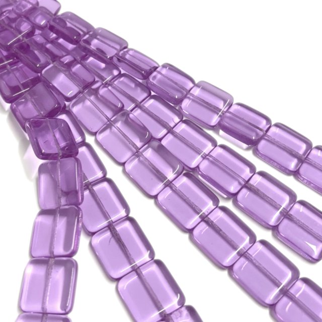 CRISTAL CHECO VIOLETA CUADRADO 20MM (X TIRA)
