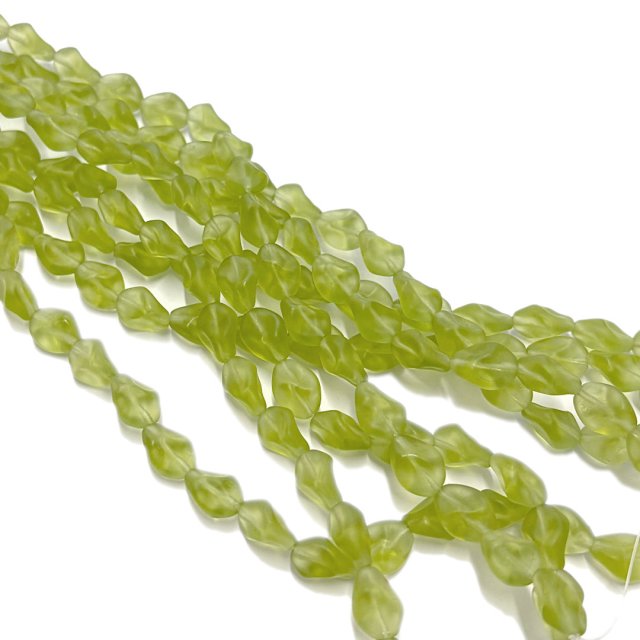 CRISTAL CHECO VERDE 12X9MM (X TIRA)