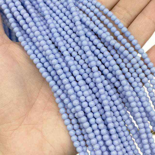 CRISTAL CHECO BOLITA 4MM LAVANDA (X TIRA)