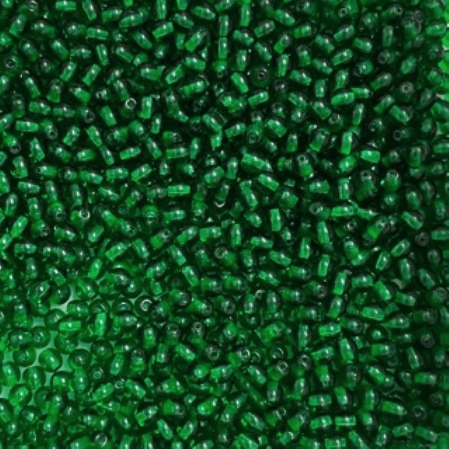 CRISTAL CHECO BOLITA 4MM VERDE TRANSPARENTE (X TIRA)