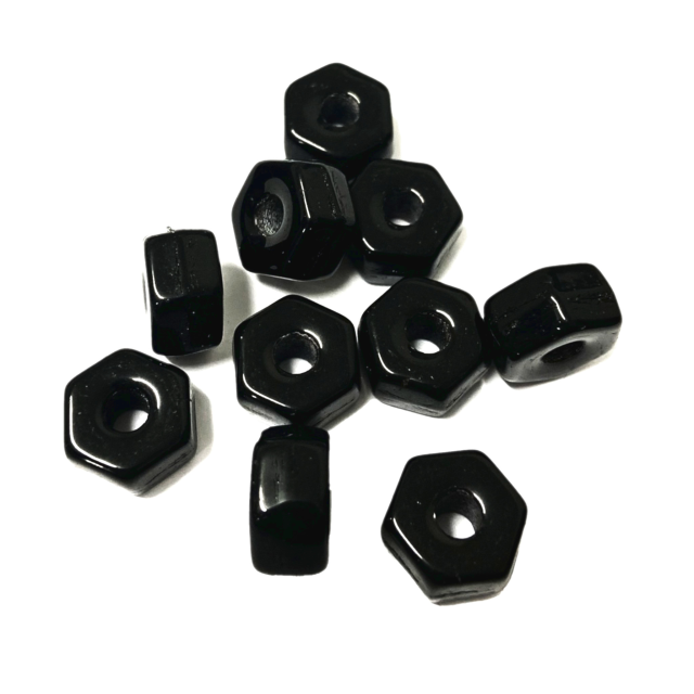 CRISTAL CHECO NEGRO TUERCA 11X6X3.5MM