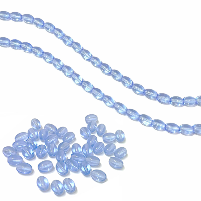 CRISTAL CHECO LAVANDA 8X6MM (X TIRA)