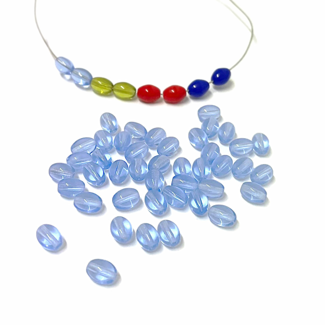 CRISTAL CHECO LAVANDA 8X6MM (X TIRA)