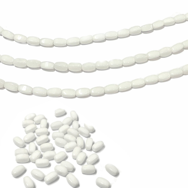 CRISTAL CHECO BLANCO 7X5MM (X TIRA)