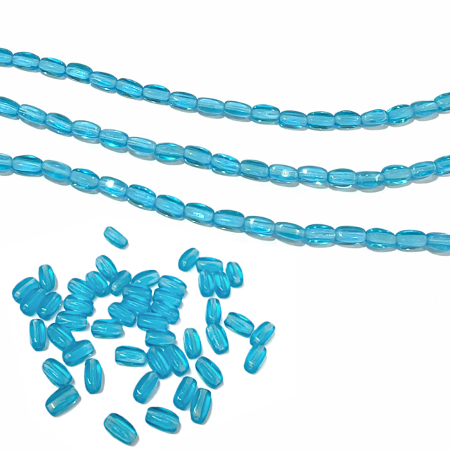 CRISTAL CHECO TURQUESA 7X5MM (X TIRA)