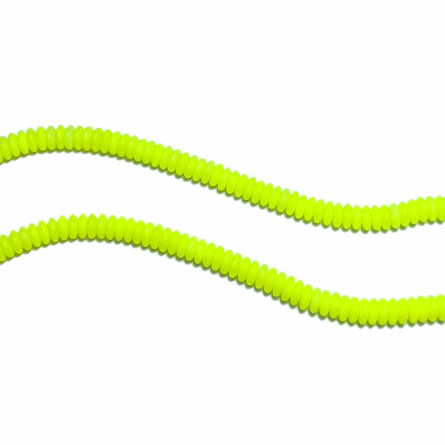 CRISTAL CHECO AMARILLO CHATO 6X2MM - FLUO (X TIRA)