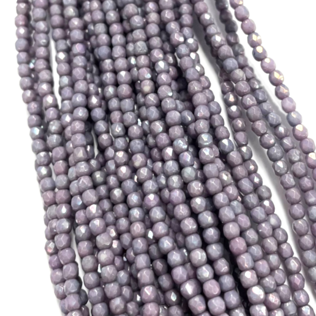 CRISTAL CHECO FACETADO 3MM LILA (X TIRA)