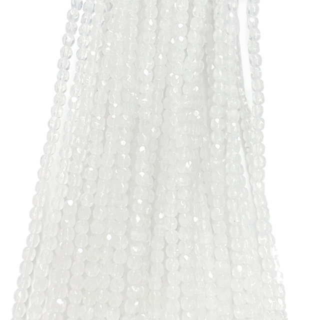 CRISTAL CHECO FACETADO 3MM BLANCO OPAL (X TIRA)