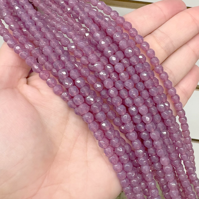 CRISTAL CHECO FACETADO 5MM VIOLETA (X TIRA)