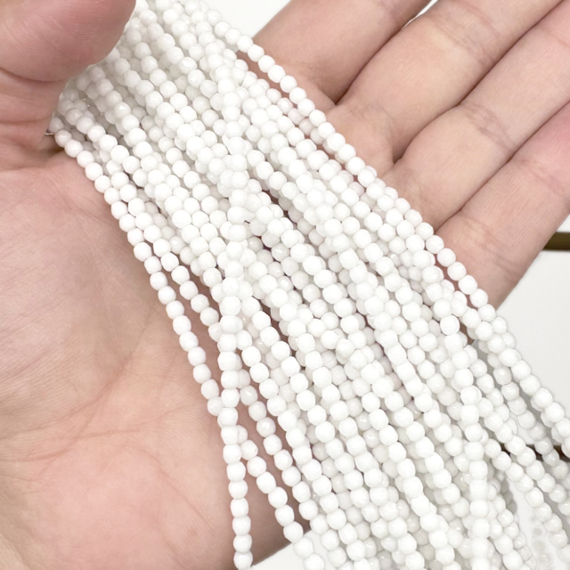 CRISTAL CHECO FACETADO 3MM BLANCO (X TIRA)