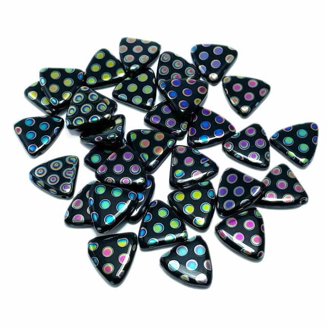 CRISTAL CHECO NEGRO N02 16MM (X TIRA)