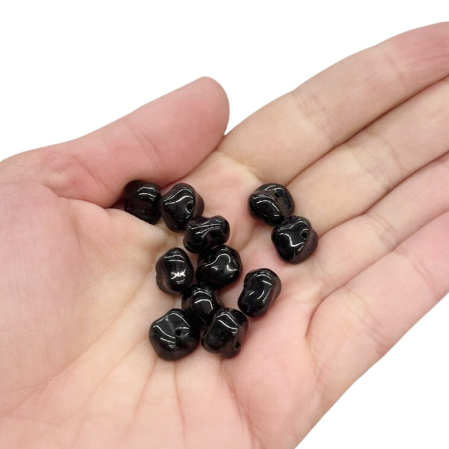 CRISTAL CHECO NEGRO NT06 11X8MM (X TIRA)