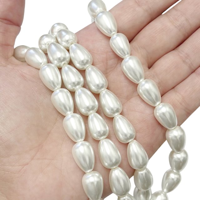 PERLAS VIDRIO LAGRIMAS 14X10MM