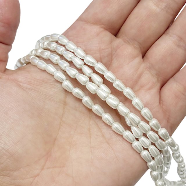 PERLAS VIDRIO LAGRIMAS 6X4MM