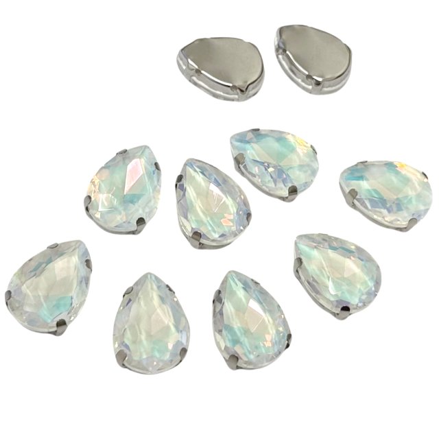 CRISTAL LAGRIMA CON CAJA 18X13MM - OPALINA