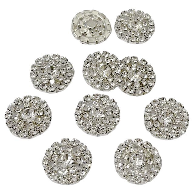 CRISTAL CIRCULO Y STRASS 17MM - CRISTAL