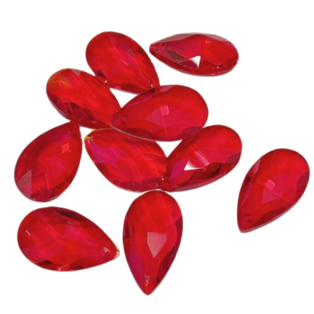 CAIREL LAGRIMA FACETADA 28X16MM (TEÑIDAS)