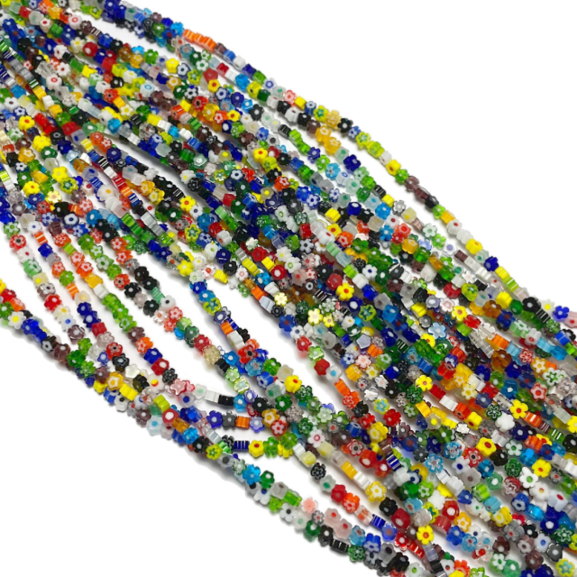 FLORES MURANO 5MM  APROX - SURTIDAS