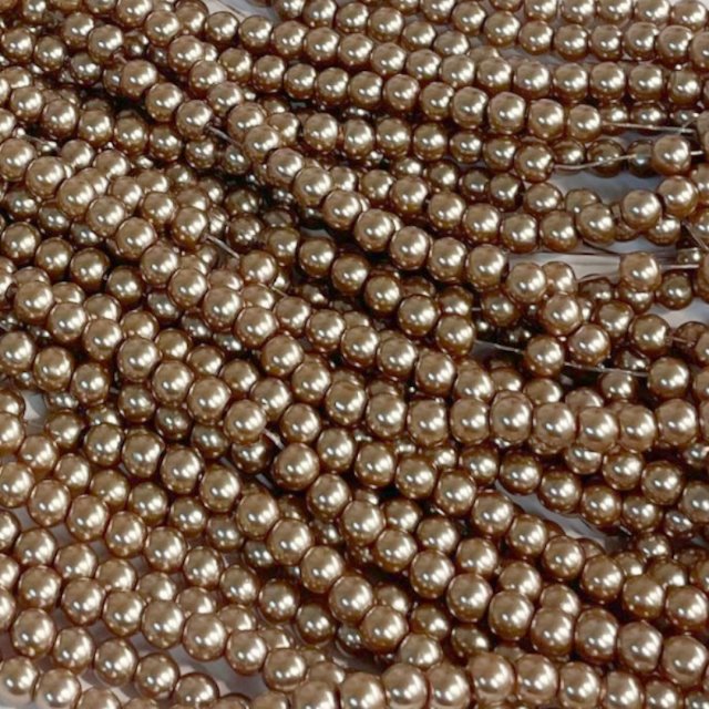 PERLAS VIDRIO 6MM - CAFE