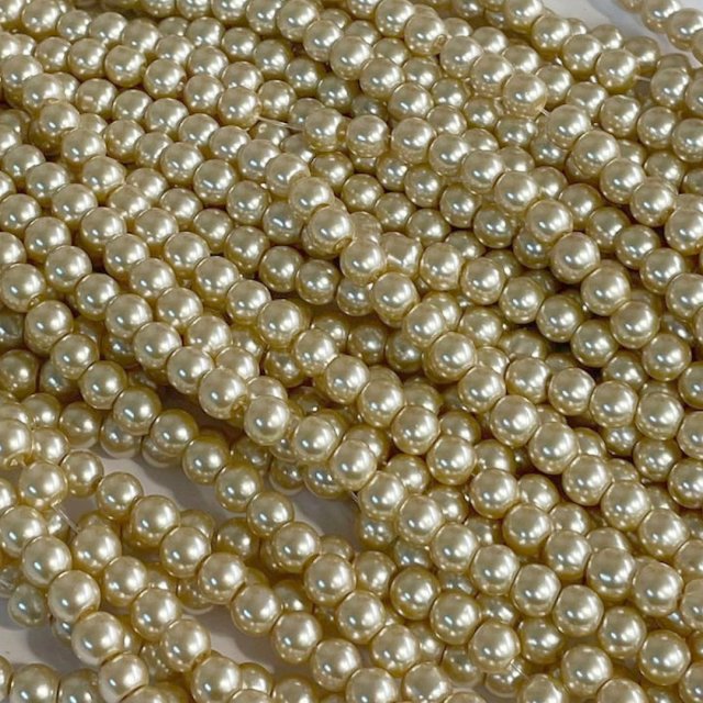 PERLAS VIDRIO 6MM - DORADO