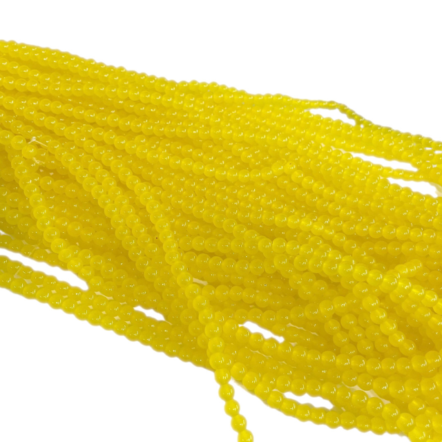 PERLAS VIDRIO TRANSPARENTE 6MM - AMARILLO