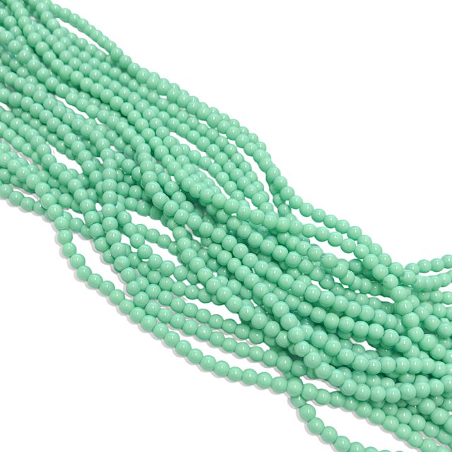 PERLAS VIDRIO PLENO 6MM - 07 VERDE AGUA