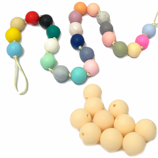 CUENTAS SILICONA 15MM - 83 (AMARILLO PALIDO) - BPA FREE (PCH)