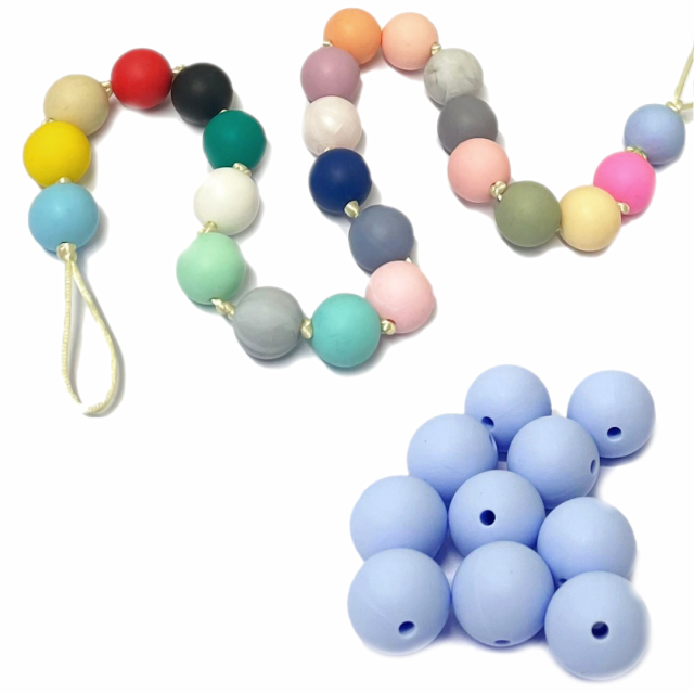 CUENTAS SILICONA 15MM - 87 (LAVANDA) - BPA FREE (PCH)