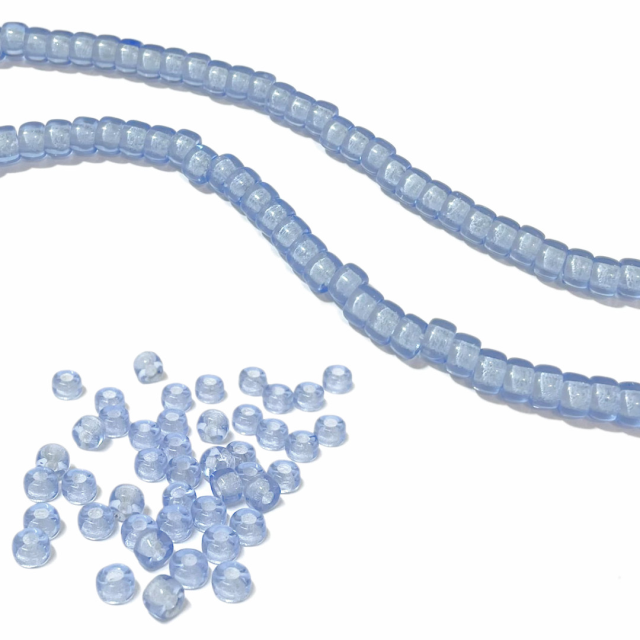 CRISTAL CHECO DONA 6X4MM LAVANDA TRANSPARENTE (X TIRA)