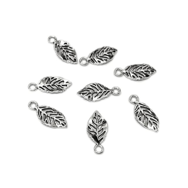 DIJE FLORA HOJA 490 14X9MM