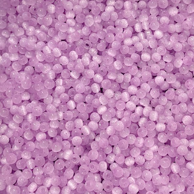 CUENTAS VIDRIO OJO DE GATO 4MM - VIOLETA