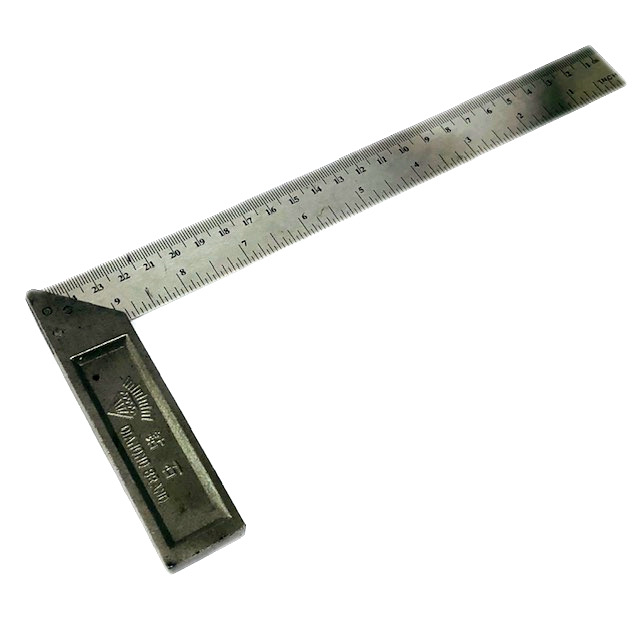 ESCUADRA 30 CM METALICA