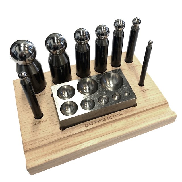 PLACA DE ACERO CON 8 EMBUTIDORES