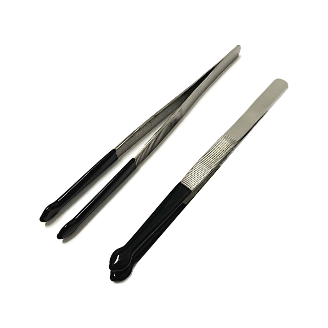 PINZA BRUSELA PUNTA REDONDA DE GOMA