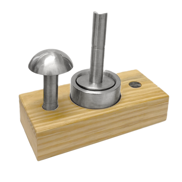 EMBUTIDORES CON BASE DE MADERA (3 PIEZAS + BASE)